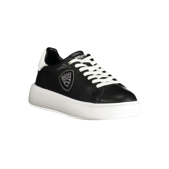 Black Polyester Sneaker BL-29808 Black Polyester Sneaker BL-29808