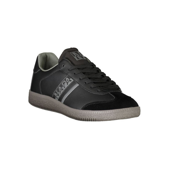 Black Polyester Sneaker NA-29845 Black Polyester Sneaker NA-29845