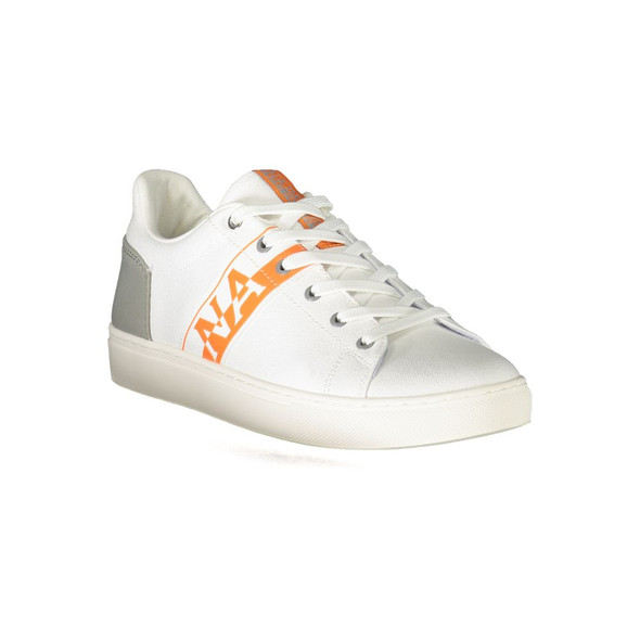 White Polyester Sneaker NA-29849 White Polyester Sneaker NA-29849