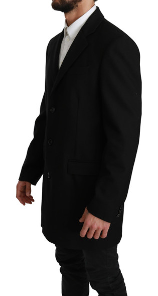 Black 100% Wool Jacket Coat Blazer Black 100% Wool Jacket Coat Blazer