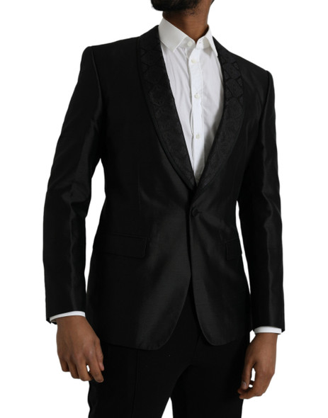 Dolce & Gabbana Black MARTINI Single Breasted Coat Blazer JKT4023 Dolce & Gabbana Black MARTINI Single Breasted Coat Blazer JKT4023