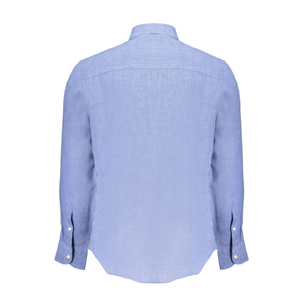 North Sails Blue Linen Shirt North Sails Blue Linen Shirt