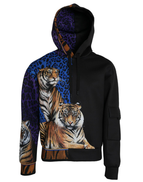 Multicolor Tiger Hooded Sweatshirt Sweater Multicolor Tiger Hooded Sweatshirt Sweater