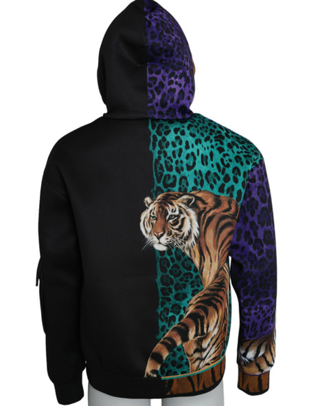 Multicolor Tiger Hooded Sweatshirt Sweater Multicolor Tiger Hooded Sweatshirt Sweater