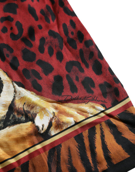 Dolce & Gabbana Multicolor Tiger Print Cotton Short Sleeves T-shirt Dolce & Gabbana Multicolor Tiger Print Cotton Short Sleeves T-shirt