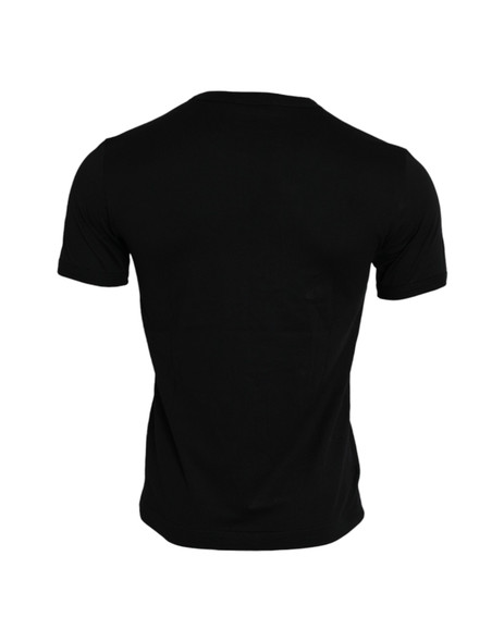 Dolce & Gabbana Black #DGFamily Cotton Crew Neck T-shirt Dolce & Gabbana Black #DGFamily Cotton Crew Neck T-shirt