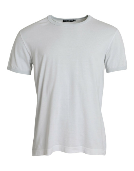 White Cotton Round Neck Short Sleeve T-shirt White Cotton Round Neck Short Sleeve T-shirt