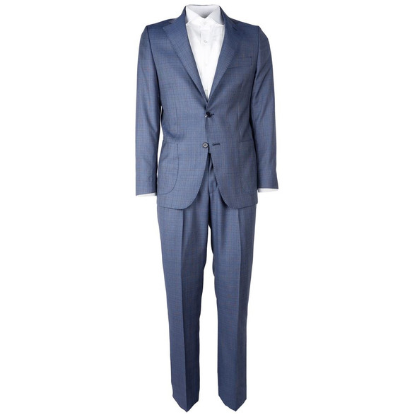 Made in Italy Blue Wool Men Suit Made in Italy Blue Wool Men Suit