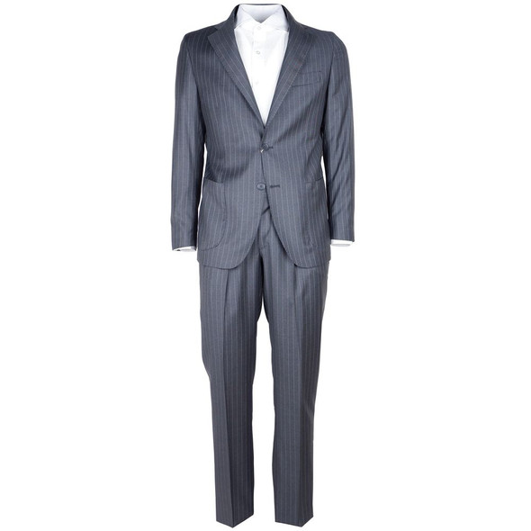Made in Italy Gray Wool Men Suit Made in Italy Gray Wool Men Suit