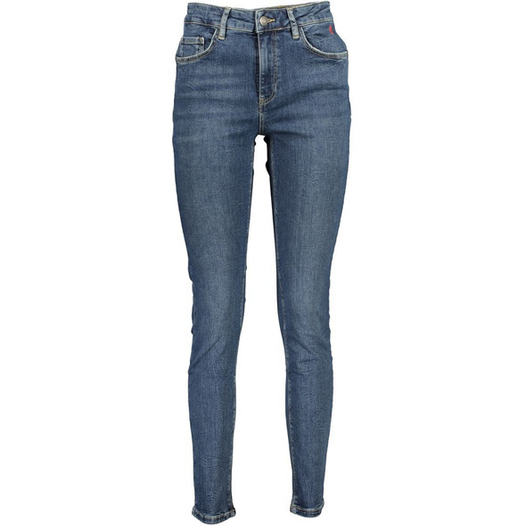 Desigual Blue Cotton Jeans & Pant Desigual Blue Cotton Jeans & Pant