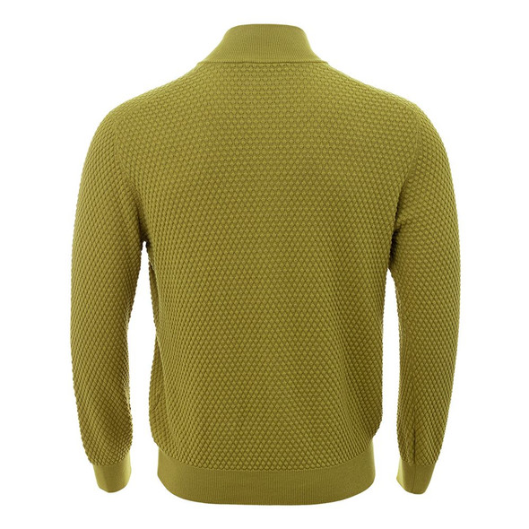 Gran Sasso Elegant Yellow Cotton Cardigan for Men Gran Sasso Elegant Yellow Cotton Cardigan for Men