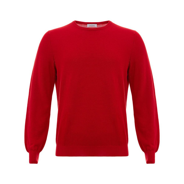 Gran Sasso Red Cotton Sweater Gran Sasso Red Cotton Sweater