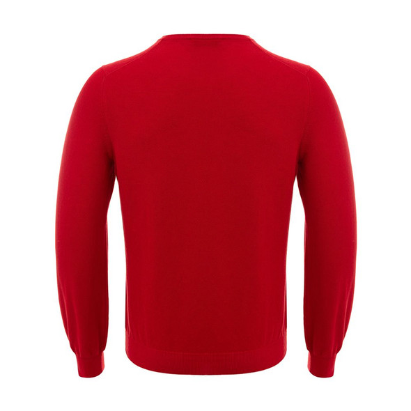 Gran Sasso Red Cotton Sweater Gran Sasso Red Cotton Sweater