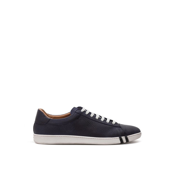 Elegant Blue Leather Sneakers For Men Elegant Blue Leather Sneakers For Men