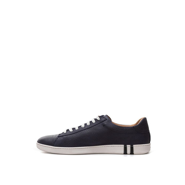 Elegant Blue Leather Sneakers For Men Elegant Blue Leather Sneakers For Men