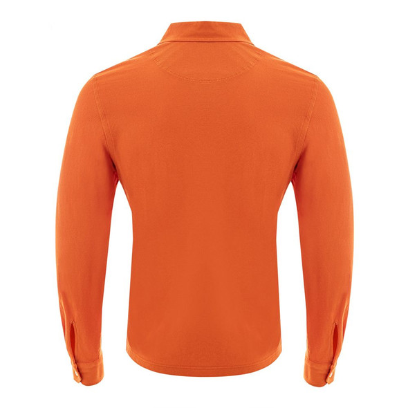 Gran Sasso Elegant Orange Cotton Polo for Men Gran Sasso Elegant Orange Cotton Polo for Men
