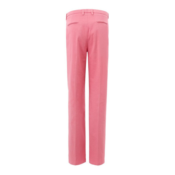 Elegant Cotton Pink Trousers for Sophisticated Style Elegant Cotton Pink Trousers for Sophisticated Style