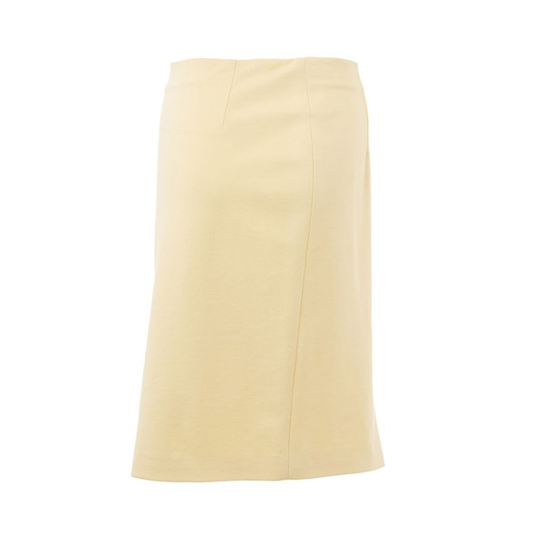 Lardini Elegant Yellow Viscose Skirt for Women Lardini Elegant Yellow Viscose Skirt for Women