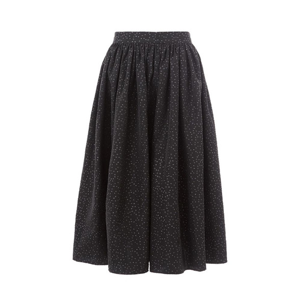 Lardini Elegant Black Polyethylene Midi Skirt Lardini Elegant Black Polyethylene Midi Skirt