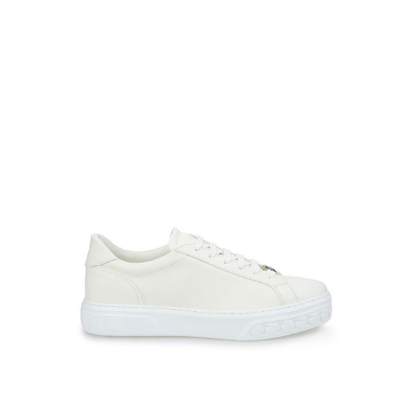 Sleek White Leather Sneakers Sleek White Leather Sneakers