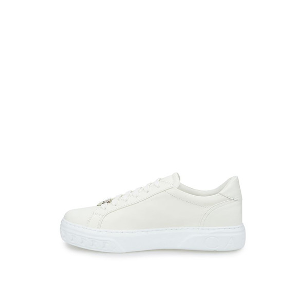 Casadei Sleek White Leather Sneakers Casadei Sleek White Leather Sneakers