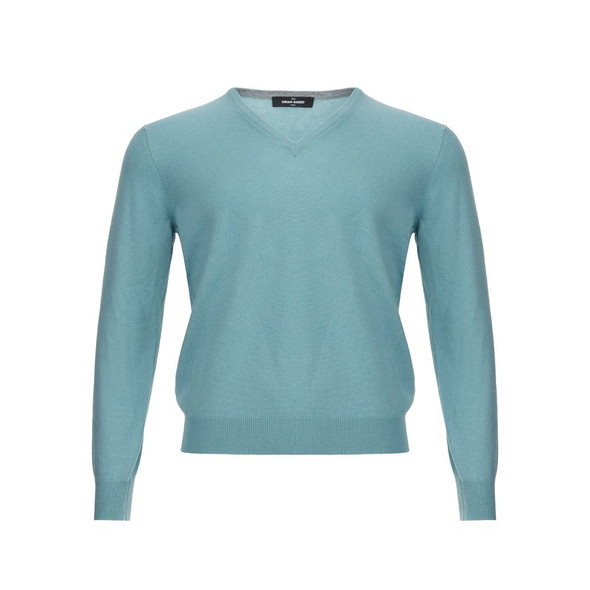 Gran Sasso Turquoise Cashmere Sweater Elegance Gran Sasso Turquoise Cashmere Sweater Elegance