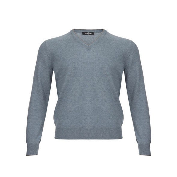 Gran Sasso Elegant Cashmere Sweater in Chic Gray Gran Sasso Elegant Cashmere Sweater in Chic Gray