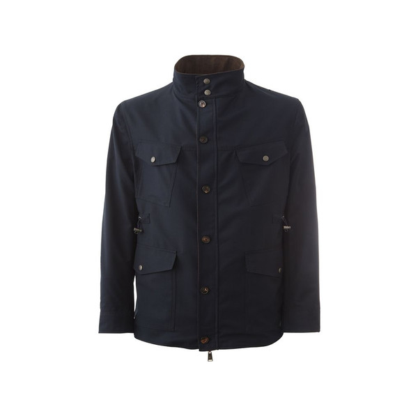 Lardini Elegant Wool Blue Jacket for Men Lardini Elegant Wool Blue Jacket for Men