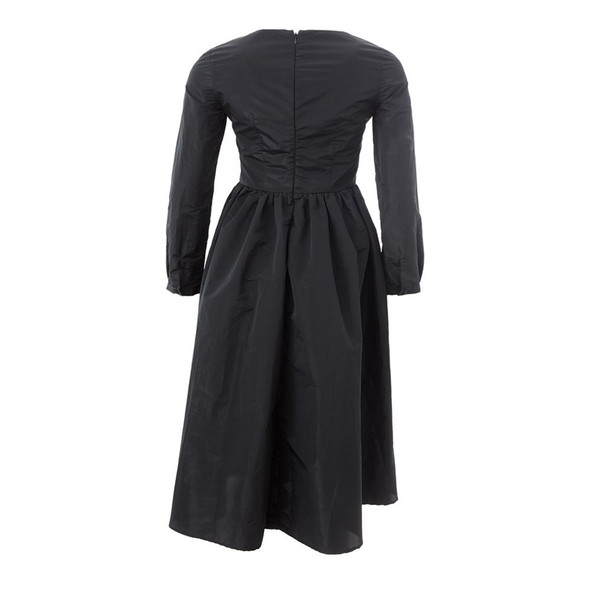 Lardini Elegant Black Polyester Dress LA-1153676 Lardini Elegant Black Polyester Dress LA-1153676