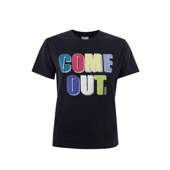 Kenzo Elegant Cotton Tee in Timeless Black Kenzo Elegant Cotton Tee in Timeless Black