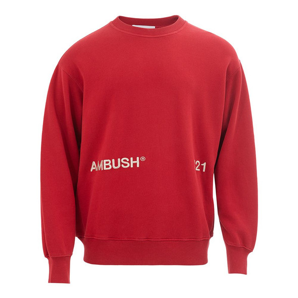 Elevated Red Cotton Sweater Elevated Red Cotton Sweater