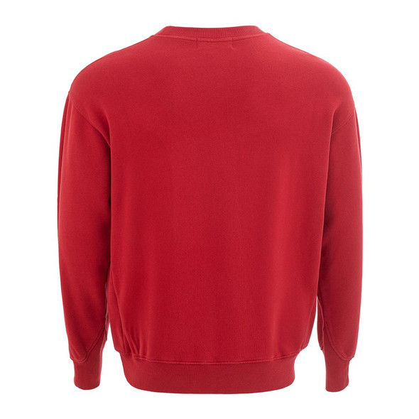 Elevated Red Cotton Sweater Elevated Red Cotton Sweater