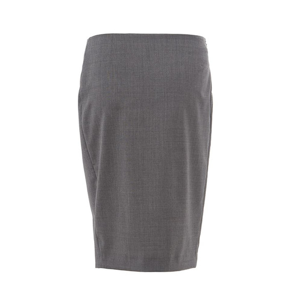 Chic Gray Wool Pencil Skirt Chic Gray Wool Pencil Skirt