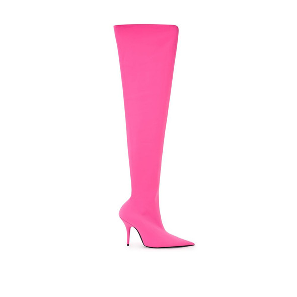 Elegant Pink Polyester Ankle Boots Elegant Pink Polyester Ankle Boots