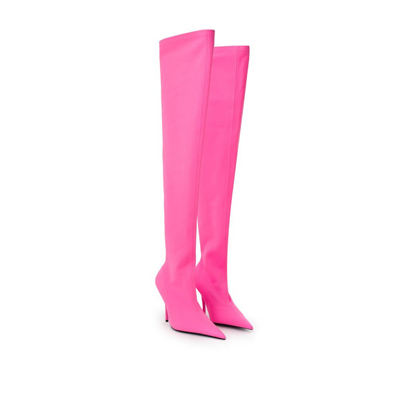 Elegant Pink Polyester Ankle Boots Elegant Pink Polyester Ankle Boots