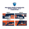 Magnetic Locker Nameplate 3.5 x 8"