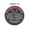Pro-Style Logo + Roster Hockey Puck — custom UV-printed by My Team Identity, design option 3