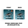 ELITE SERIES - Square Custom Team Bag Tags - 4 Design Options — custom UV-printed by My Team Identity, design option 3