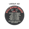 CREATE YOUR OWN - Pro-Style Logo + Roster Hockey Puck - Customized by YOU - SAVE 20% — My Team Identity, design option 4