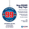 Pro-Style Round Custom Bag Tags -3 Design Options — custom UV-printed by My Team Identity, design option 2