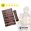 Blaze Series Fire Fighter Nameplates - Customized to your Fire Hall — custom UV-printed by My Team Identity, design option 5