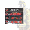 Blaze Series Fire Fighter Nameplates - Customized to your Fire Hall — custom UV-printed by My Team Identity, design option 6