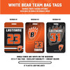 White Bear Lake Hockey Bag Tags — custom UV-printed by My Team Identity, design option 2