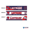 Premiere Locker Room Nameplates - Customized to your Team