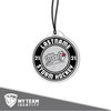 Round Minneapolis Storm Bag Tags — custom UV-printed by My Team Identity