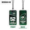 Slim Challenger Series Bag Tags — custom UV-printed by My Team Identity, design option 6