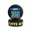 Jersey Style Pucks - with Optional Logo and EDGE PRINT