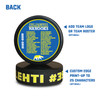 Jersey Style Pucks - with Optional Logo and EDGE PRINT