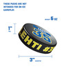 Jersey Style Pucks - with Optional Logo and EDGE PRINT — custom UV-printed by My Team Identity, design option 2