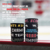 Jersey Style Pucks - with Optional Logo and EDGE PRINT — custom UV-printed by My Team Identity, design option 5